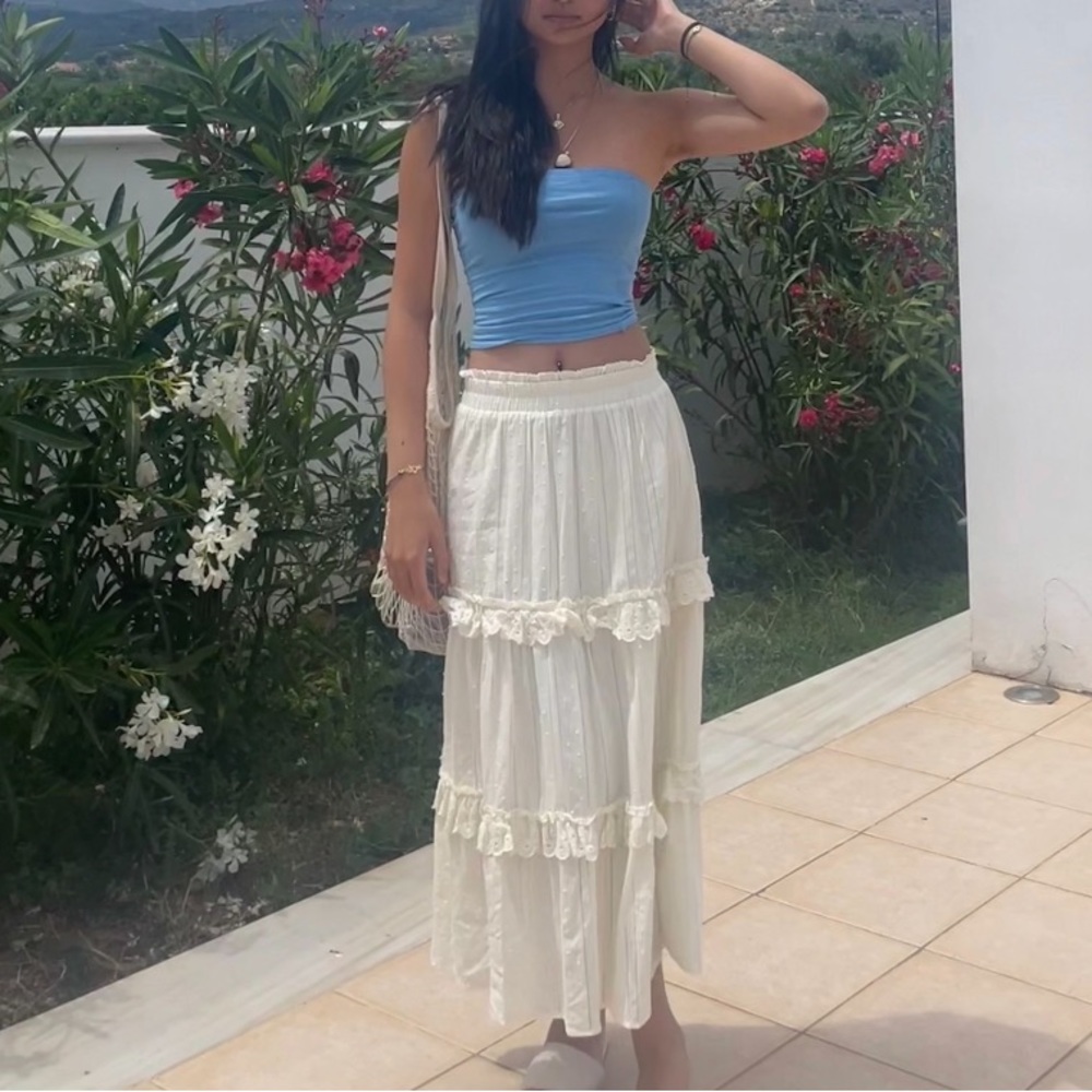Altard state white maci skirt